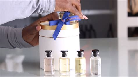 louis vuitton fragrance sample set|louis vuitton miniature set.